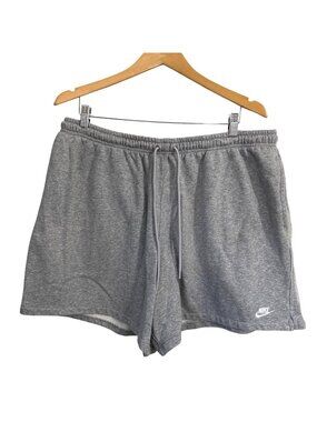 Nike Mens Gray Athletic Shorts XXL Drawstring Elastic Waist Logo Pocket